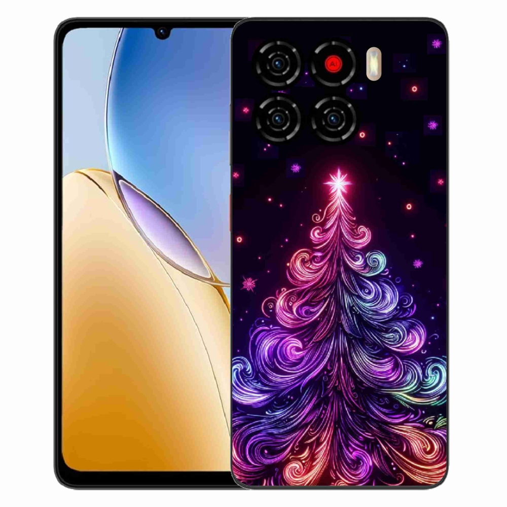 Gélový kryt mmCase na ZTE Blade A56 - neónový vianočný stromček 1