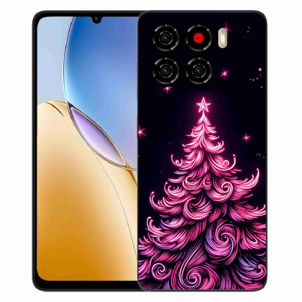 Gélový kryt mmCase na ZTE Blade A56 - neónový vianočný stromček 2
