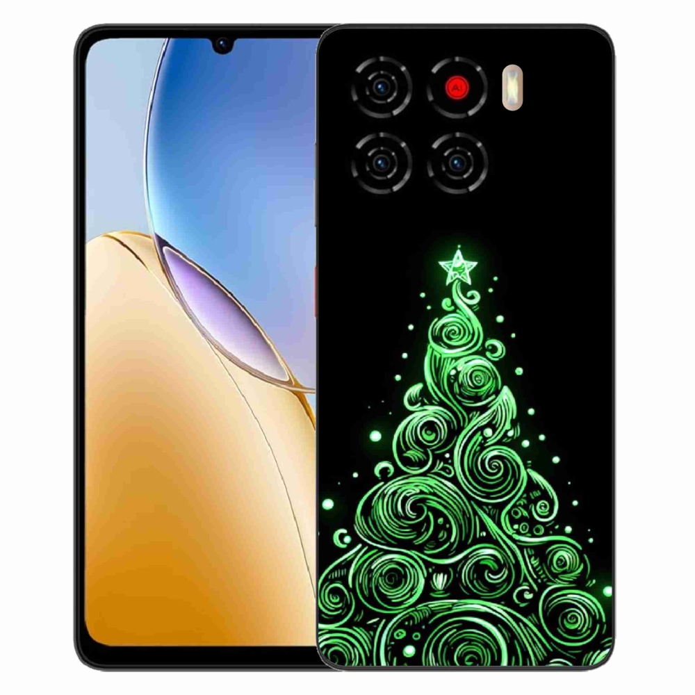 Gélový kryt mmCase na ZTE Blade A56 - neónový vianočný stromček 3