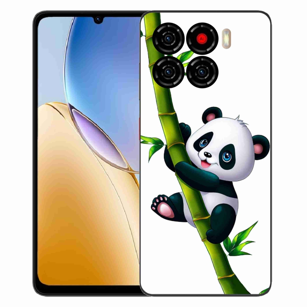 Gélový kryt mmCase na ZTE Blade A56 - panda na bambuse
