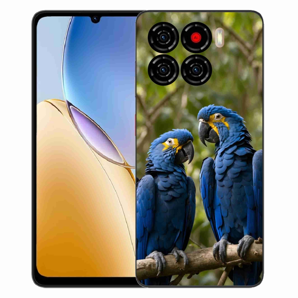 Gélový kryt mmCase na ZTE Blade A56 - papagájové duo