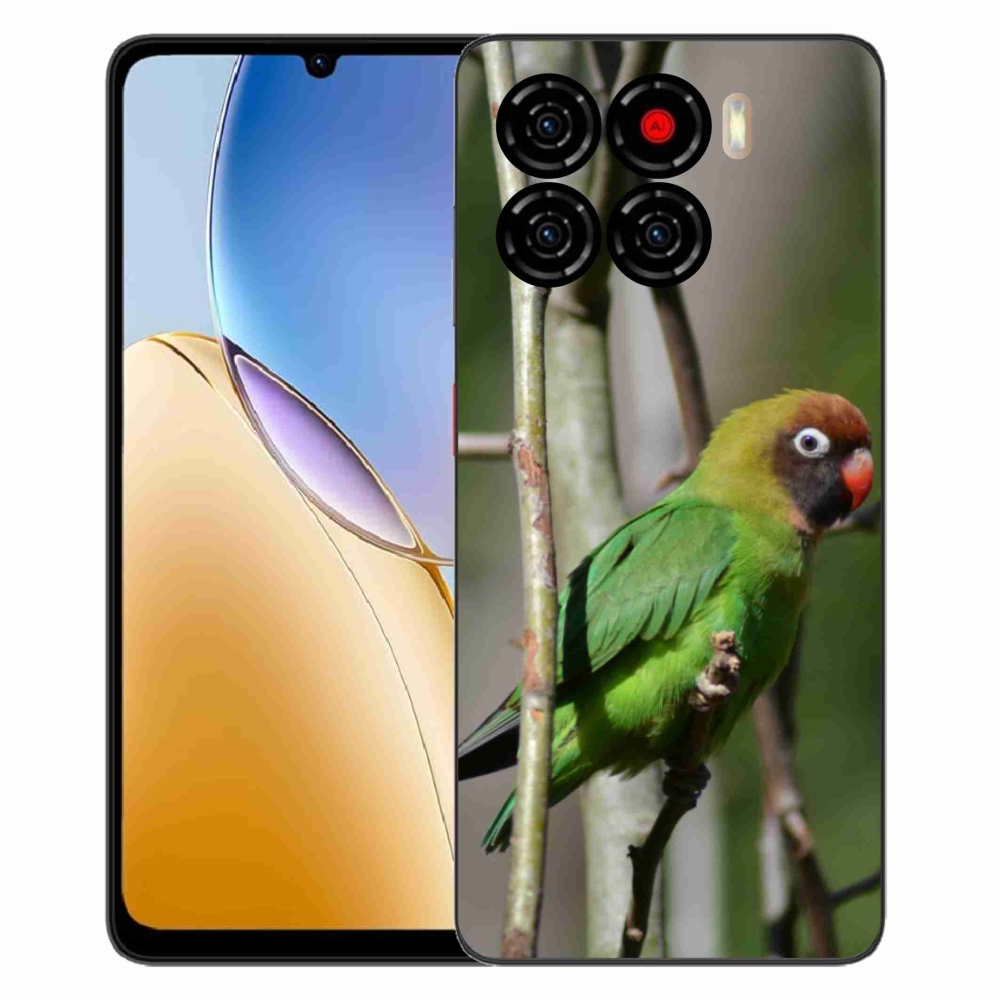 Gélový kryt mmCase na ZTE Blade A56 - papagáj agapornis