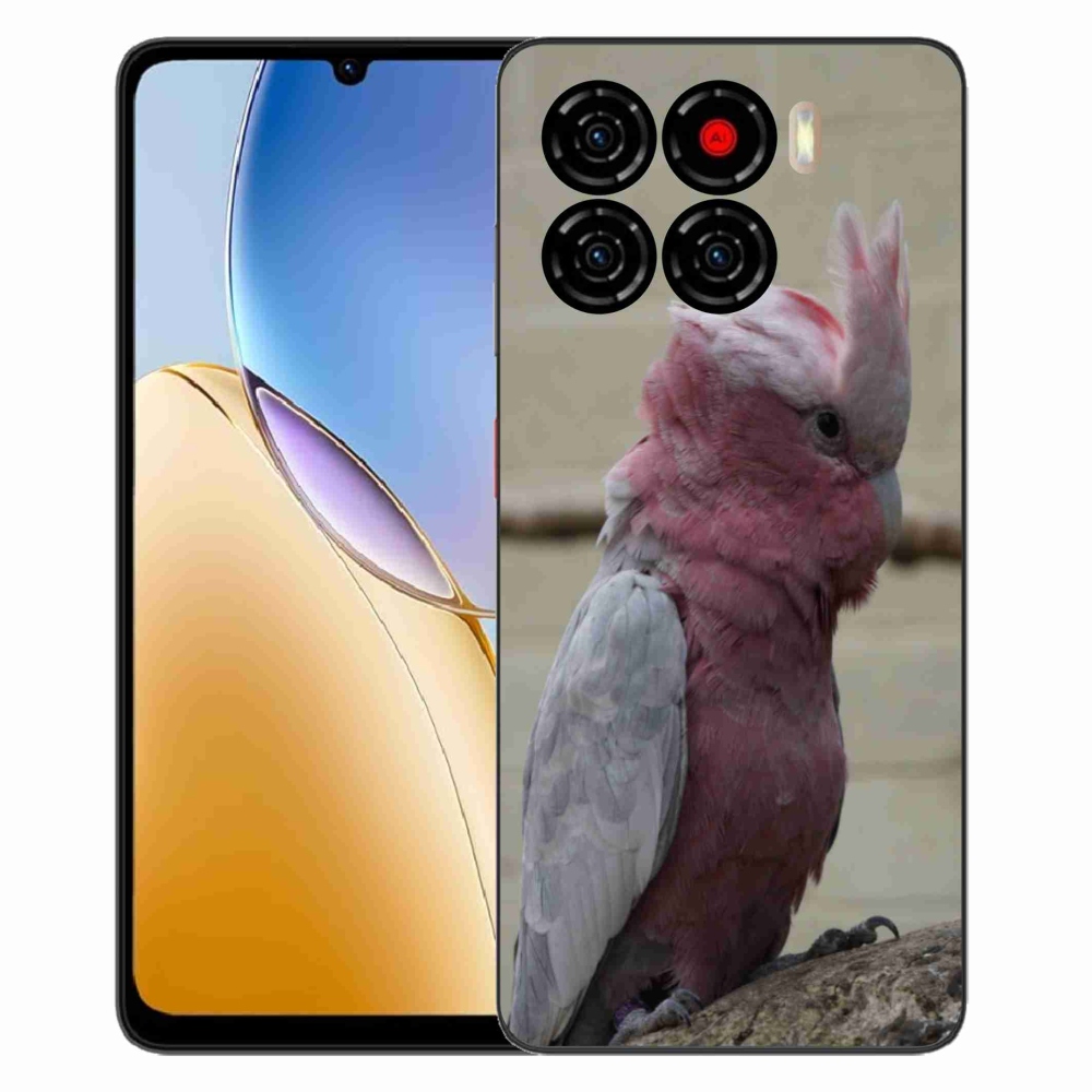 Gélový kryt mmCase na ZTE Blade A56 - papagáj kakadu ružový