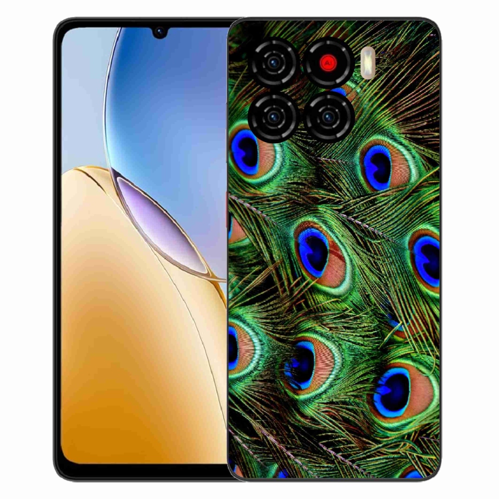 Gélový kryt mmCase na ZTE Blade A56 - pávie perie