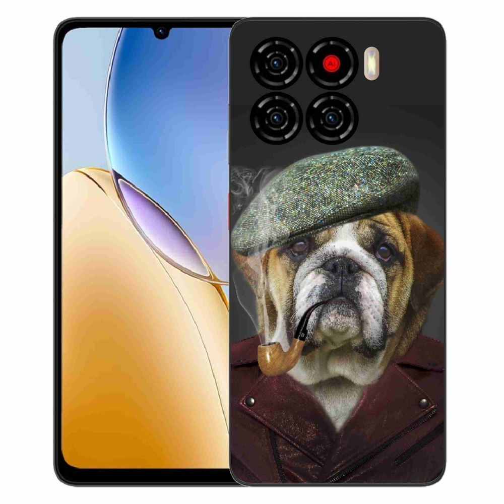 Gélový kryt mmCase na ZTE Blade A56 - pes s fajkou