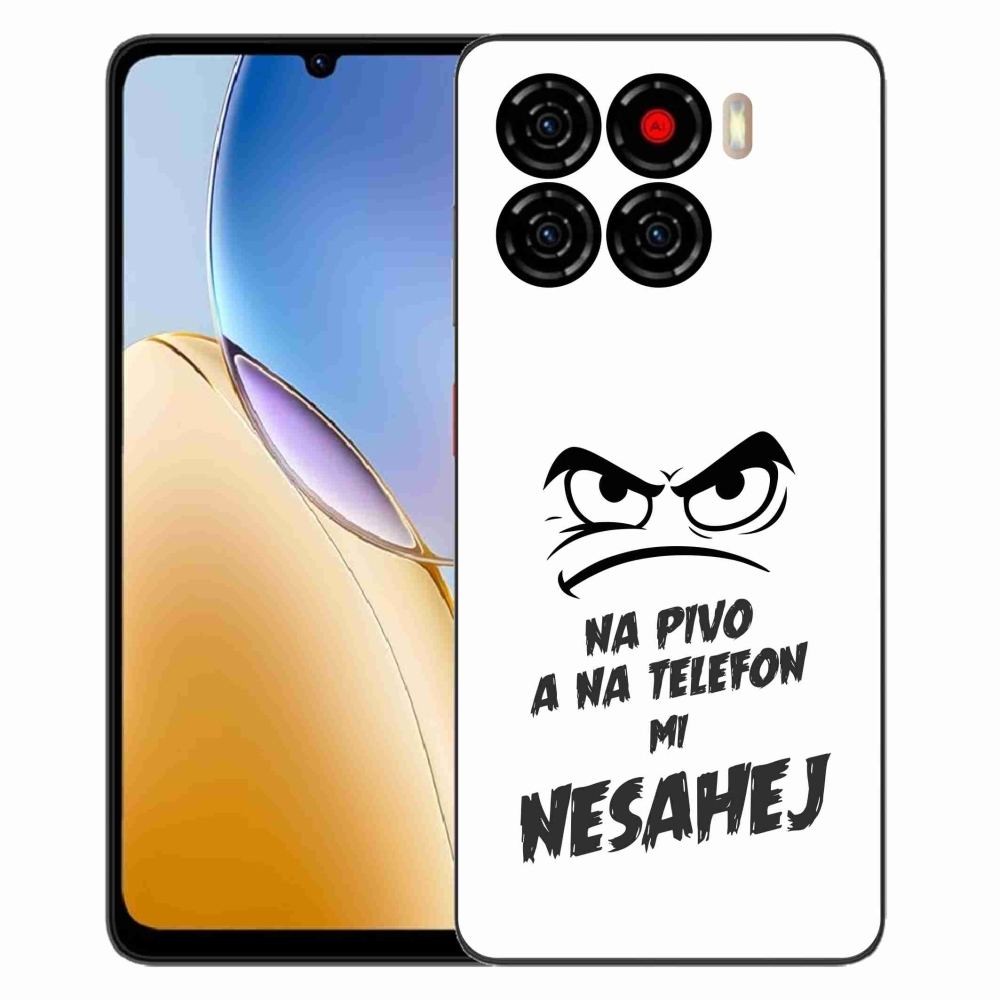 Gélový kryt mmCase na ZTE Blade A56 - pivný motív 2 biele pozadie