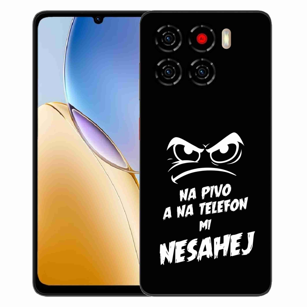 Gélový kryt mmCase na ZTE Blade A56 - pivný motív 2 čierne pozadie