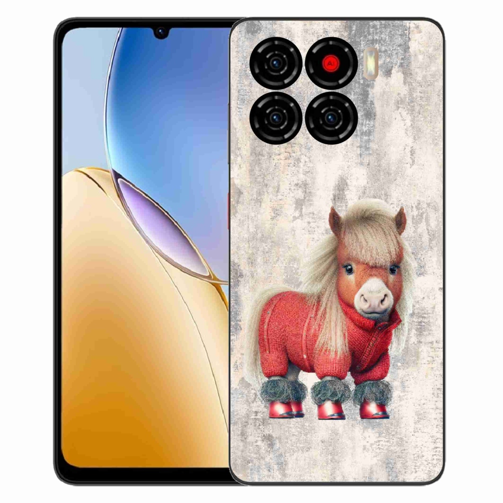 Gélový kryt mmCase na ZTE Blade A56 - poník vo svetri