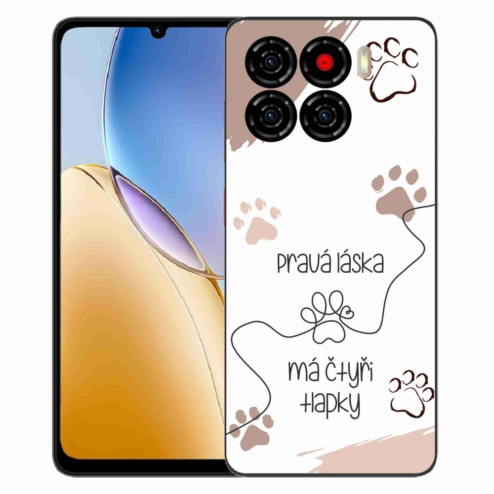 Gélový kryt mmCase na ZTE Blade A56 - psí motív 1 biele pozadie