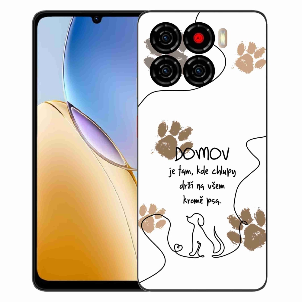 Gélový kryt mmCase na ZTE Blade A56 - psí motív biele pozadie
