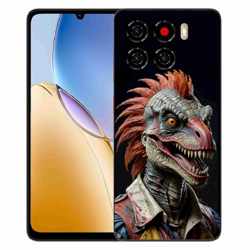 Gélový kryt mmCase na ZTE Blade A56 - punk dinosaurus