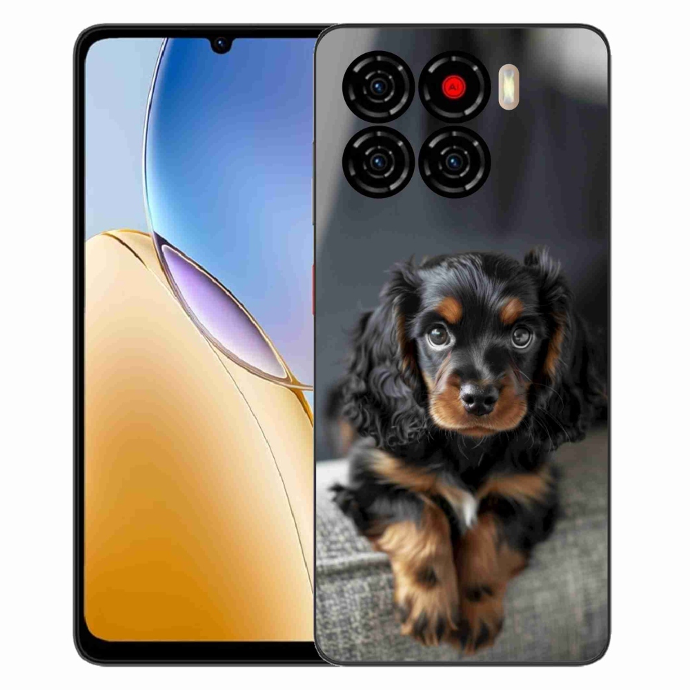 Gélový kryt mmCase na ZTE Blade A56 - roztomilý dlhosrstý jazvečík