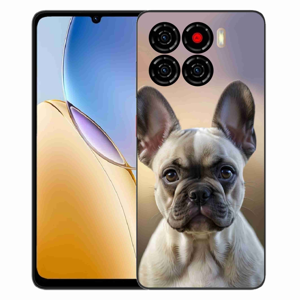 Gélový kryt mmCase na ZTE Blade A56 - roztomilý francúzsky buldoček