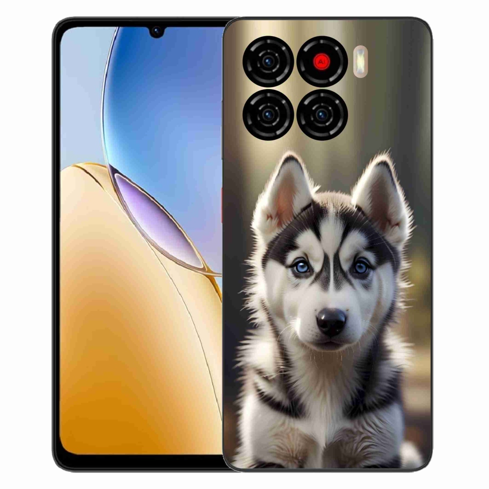 Gélový kryt mmCase na ZTE Blade A56 - roztomilý sibírsky husky