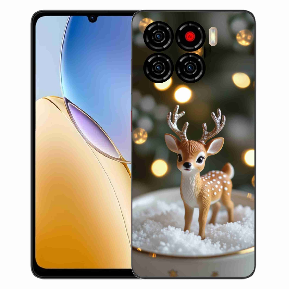 Gélový kryt mmCase na ZTE Blade A56 - roztomilý vianočný jeleň