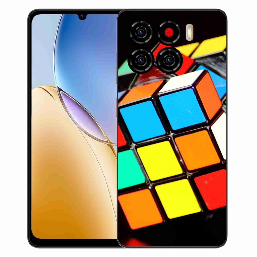 Gélový kryt mmCase na ZTE Blade A56 - rubikova kocka