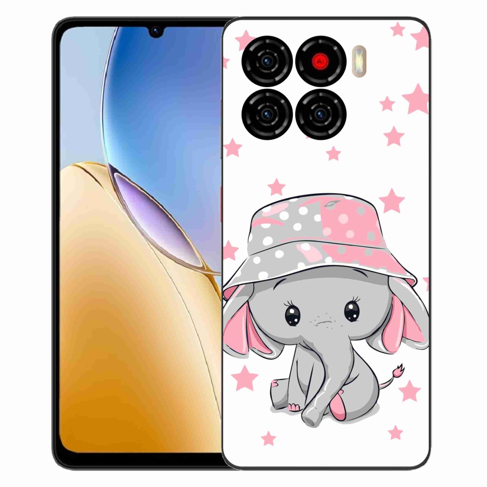 Gélový kryt mmCase na ZTE Blade A56 - ružový slon