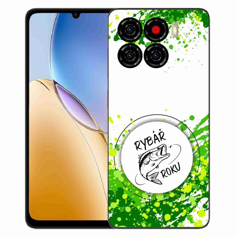 Gélový kryt mmCase na ZTE Blade A56 - rybár roku biele pozadie