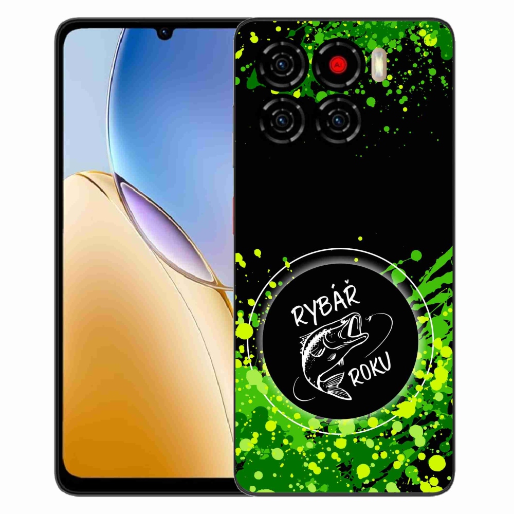 Gélový kryt mmCase na ZTE Blade A56 - rybár roku čierne pozadie