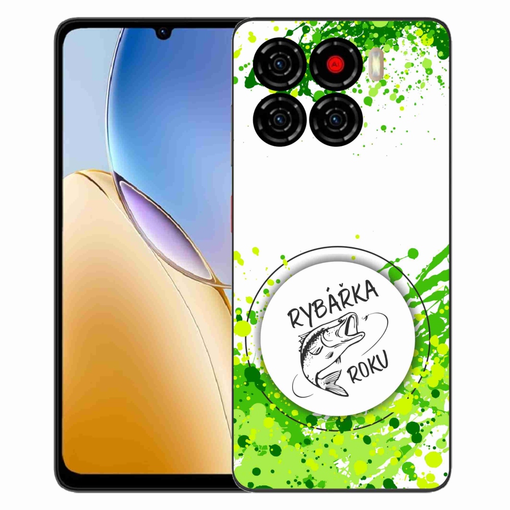 Gélový kryt mmCase na ZTE Blade A56 - rybárka roku biele pozadie