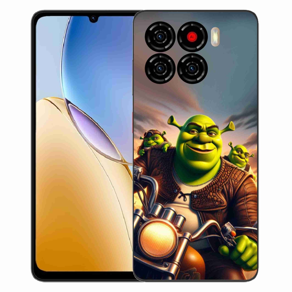 Gélový kryt mmCase na ZTE Blade A56 - shrek na motorke