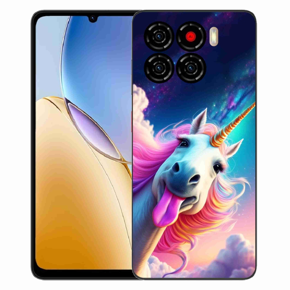 Gélový kryt mmCase na ZTE Blade A56 - šialený jednorožec
