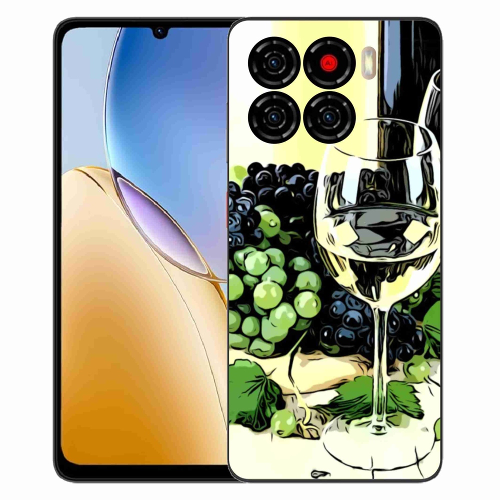 Gélový kryt mmCase na ZTE Blade A56 - pohár vína