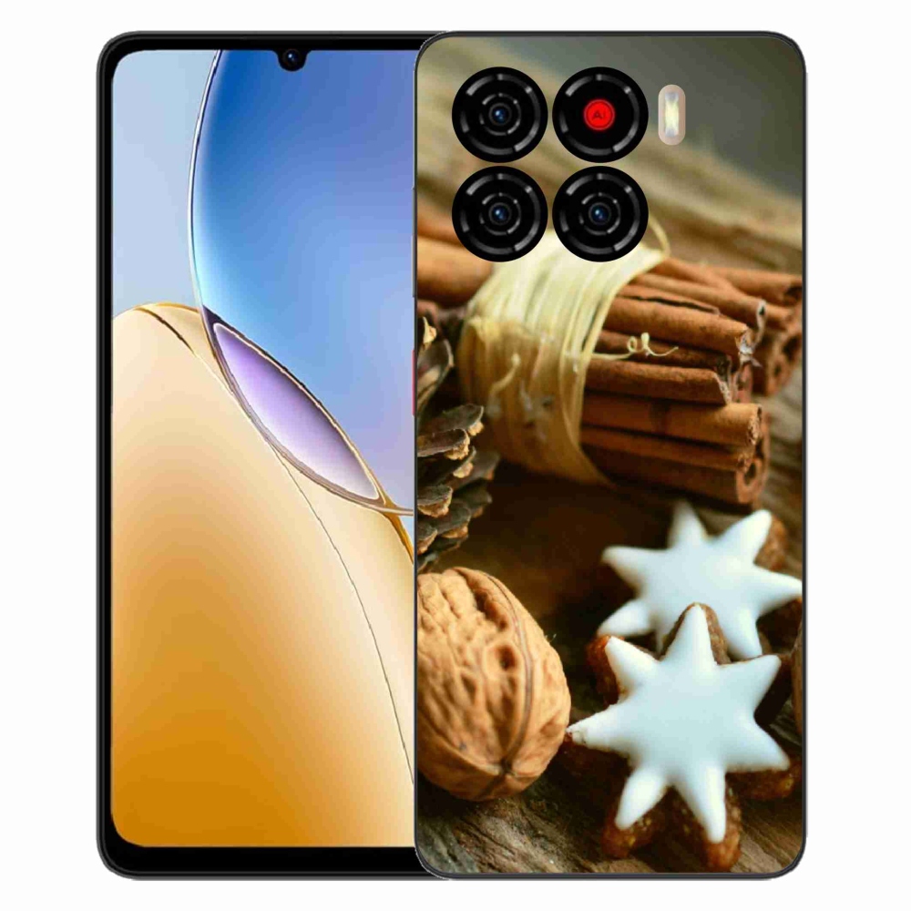 Gélový kryt mmCase na ZTE Blade A56 - škorica a perníčky