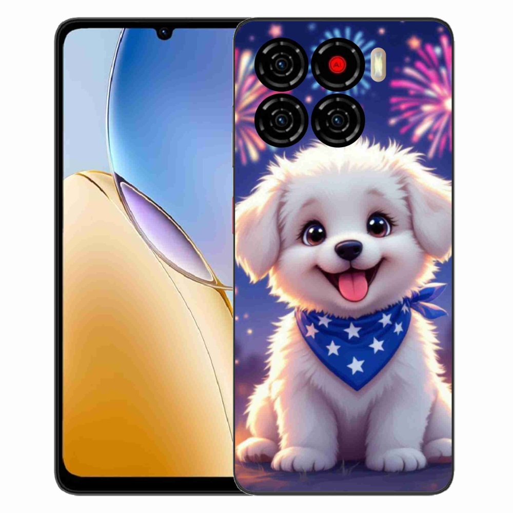 Gélový kryt mmCase na ZTE Blade A56 - slávnostné šteňa