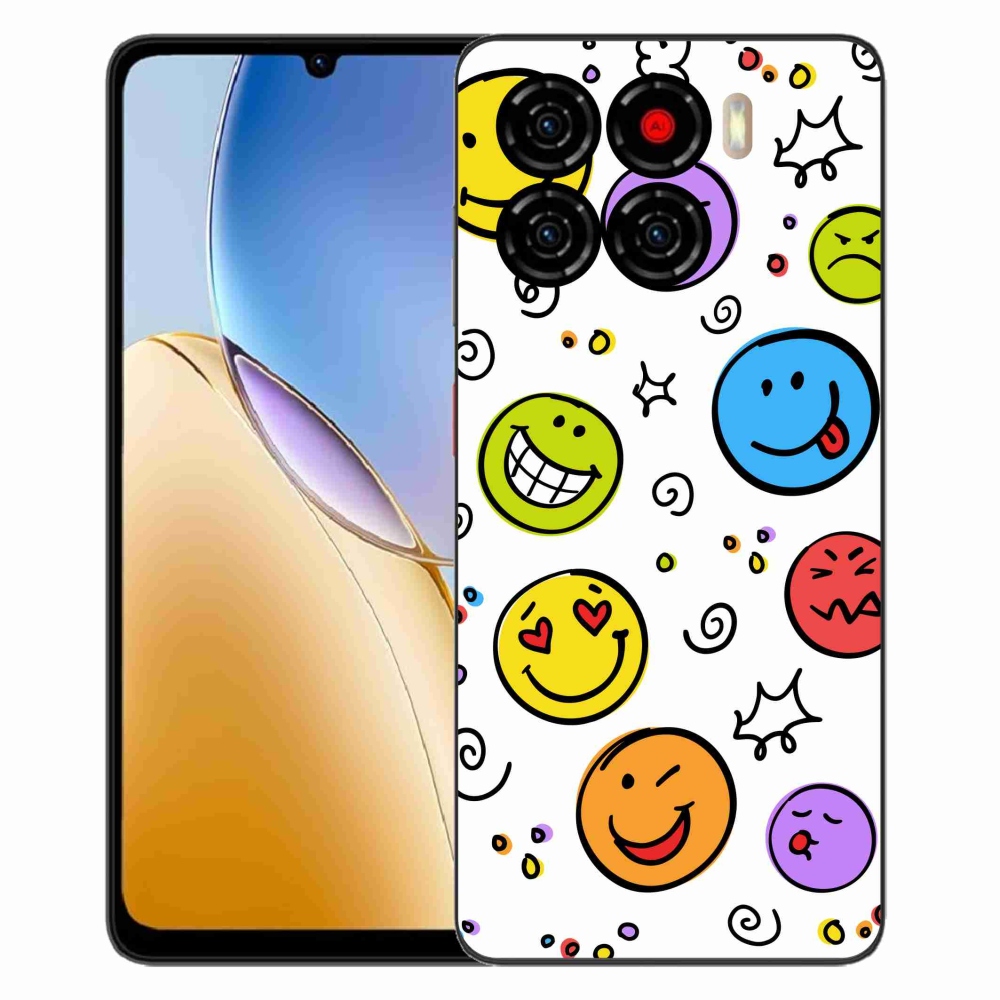 Gélový kryt mmCase na ZTE Blade A56 - smajlíci