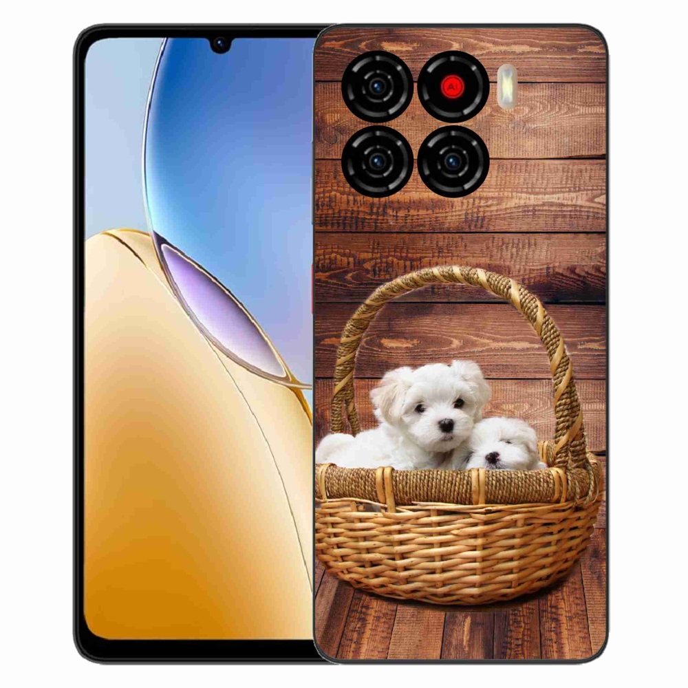 Gélový kryt mmCase na ZTE Blade A56 - šteniatka