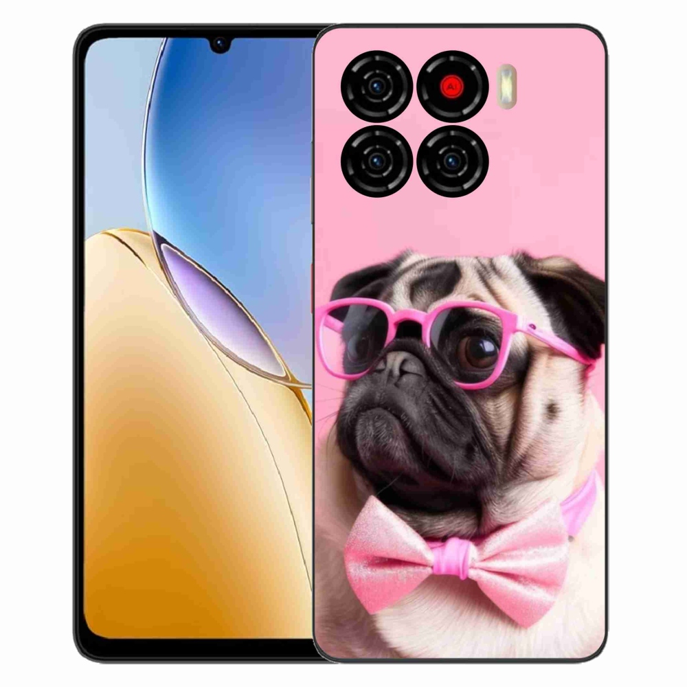 Gélový kryt mmCase na ZTE Blade A56 - štýlový mops