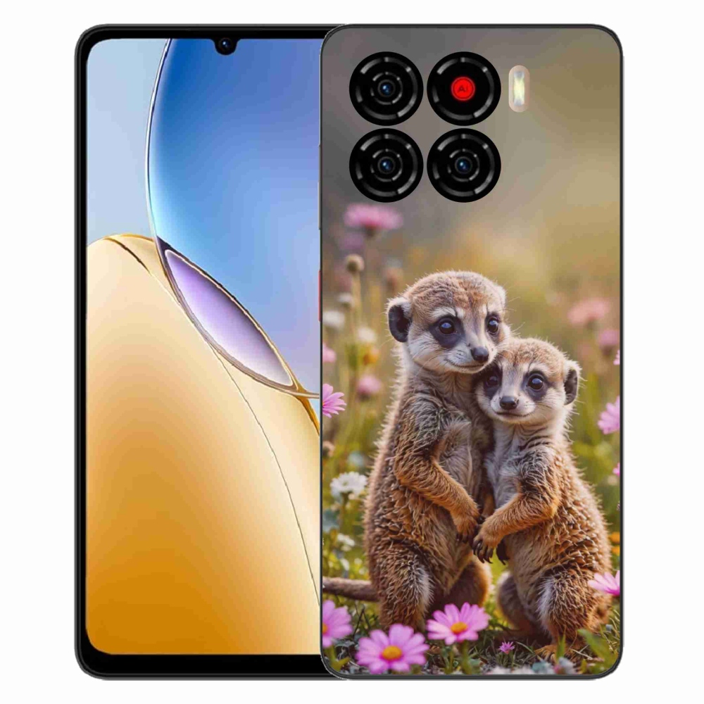 Gélový kryt mmCase na ZTE Blade A56 - surikatí duo
