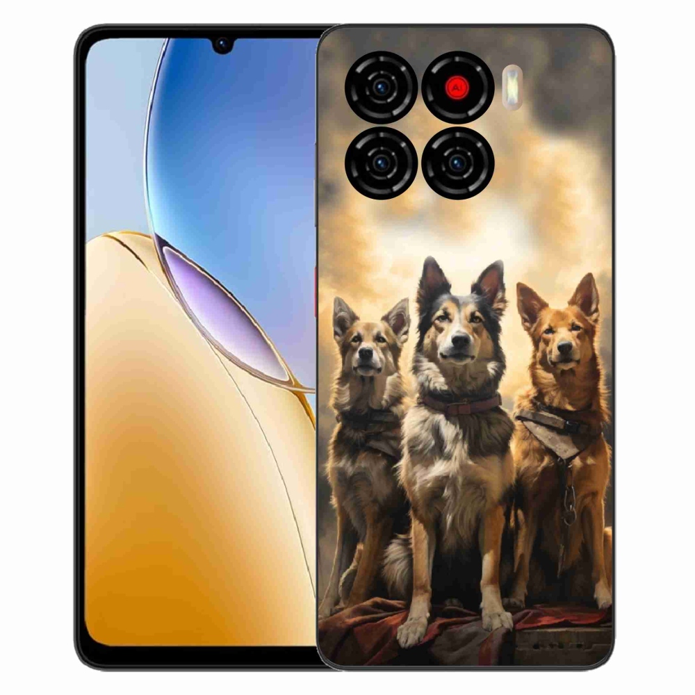 Gélový kryt mmCase na ZTE Blade A56 - tri psy