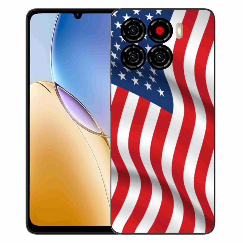 Gélový kryt mmCase na ZTE Blade A56 - USA vlajka