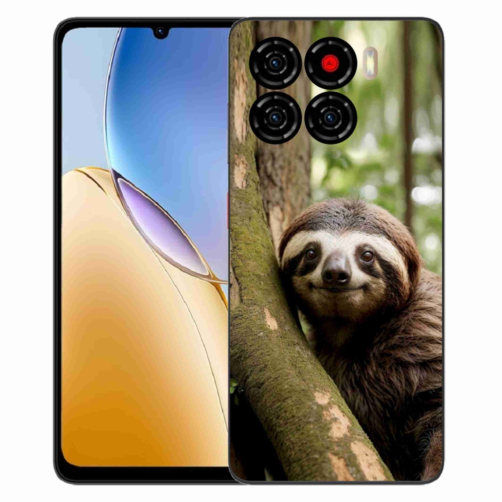 Gélový kryt mmCase na ZTE Blade A56 - usmievavý leňochod