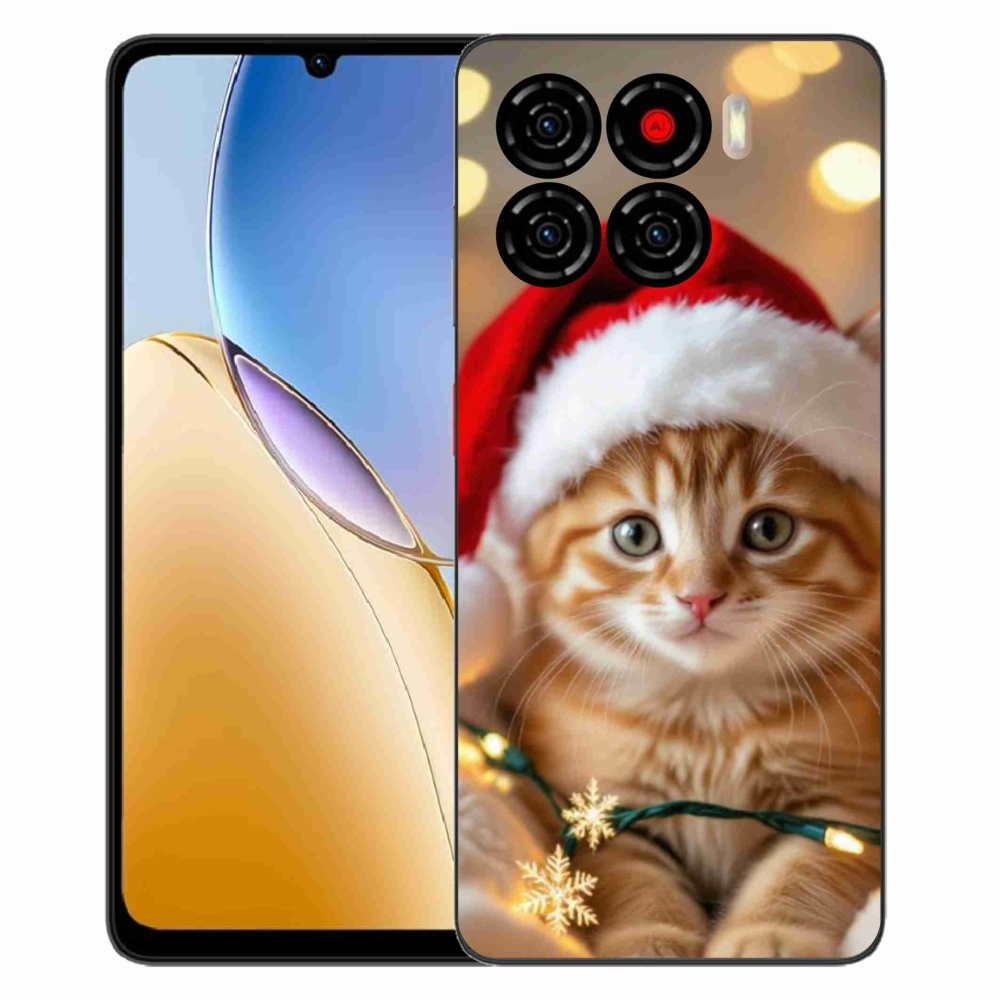 Gélový kryt mmCase na ZTE Blade A56 - vianočné mačiatko