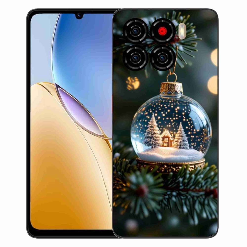 Gélový kryt mmCase na ZTE Blade A56 - vianočné gule 2