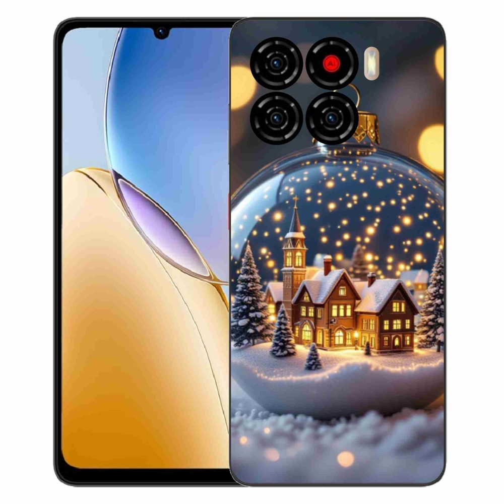 Gélový kryt mmCase na ZTE Blade A56 - vianočné gule 4