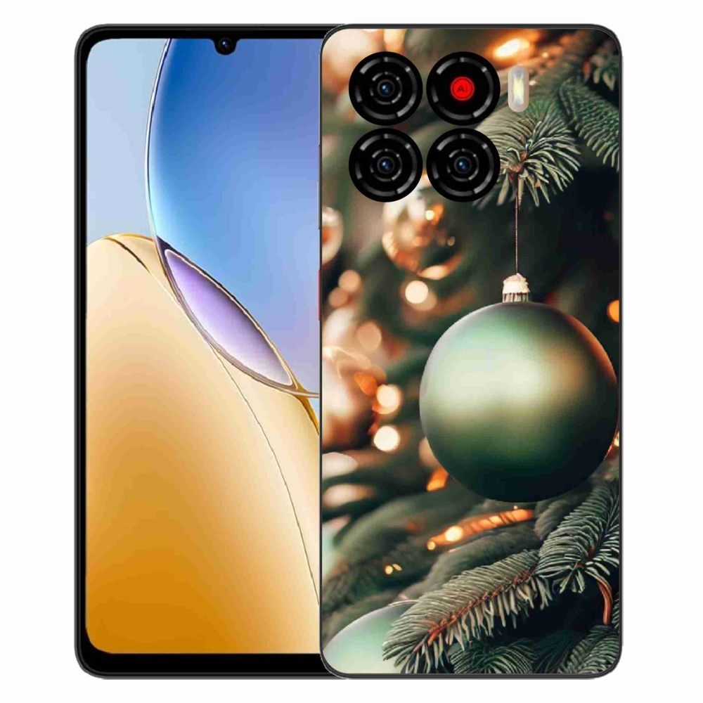 Gélový kryt mmCase na ZTE Blade A56 - vianočné ozdoby 1