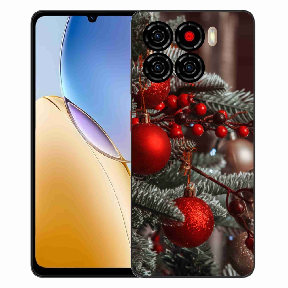 Gélový kryt mmCase na ZTE Blade A56 - vianočné ozdoby 2