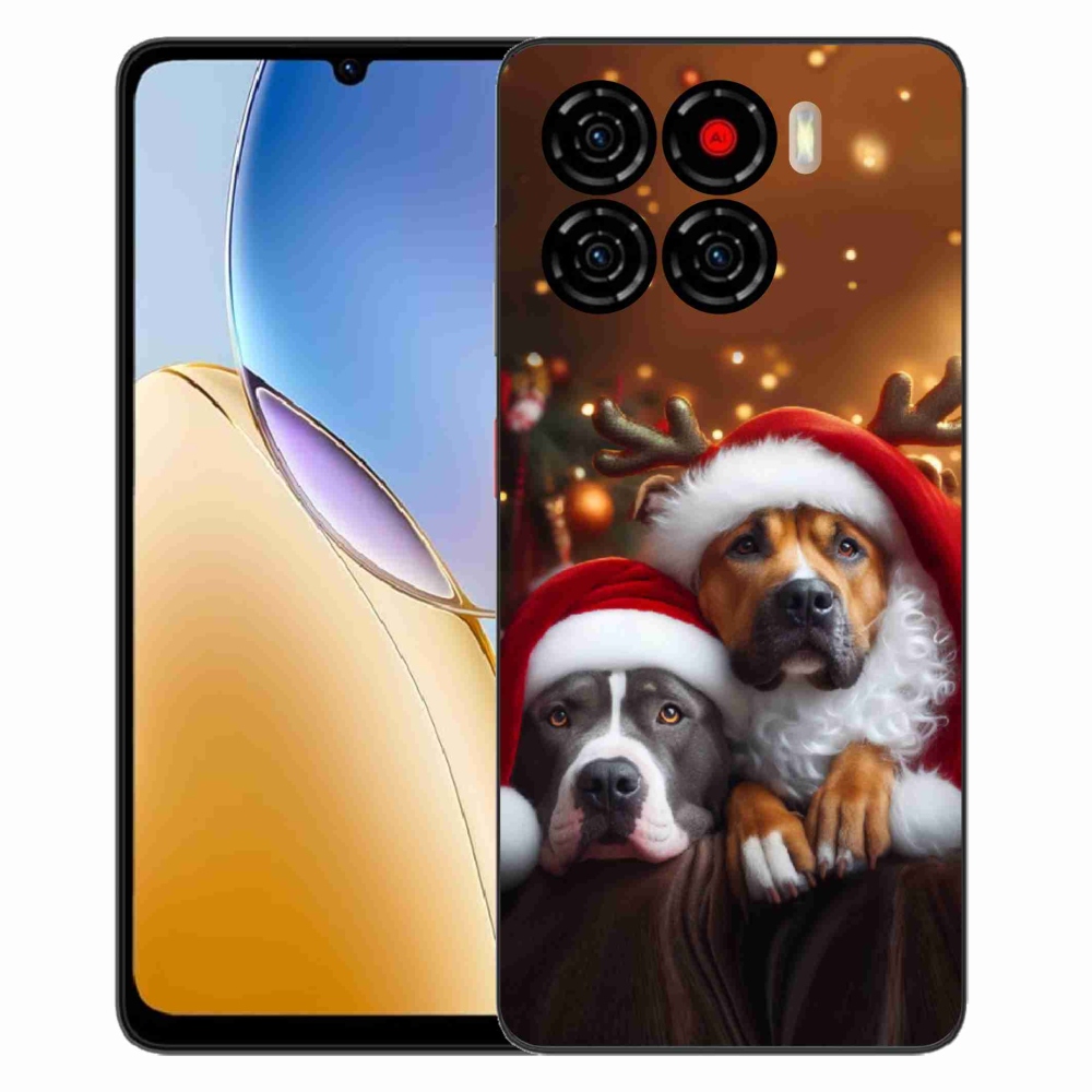 Gélový kryt mmCase na ZTE Blade A56 - vianočné psy