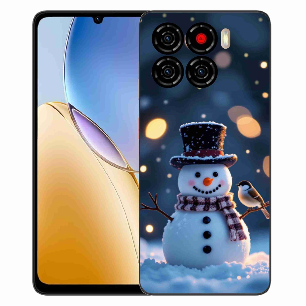 Gélový kryt mmCase na ZTE Blade A56 - vianočný snehuliak