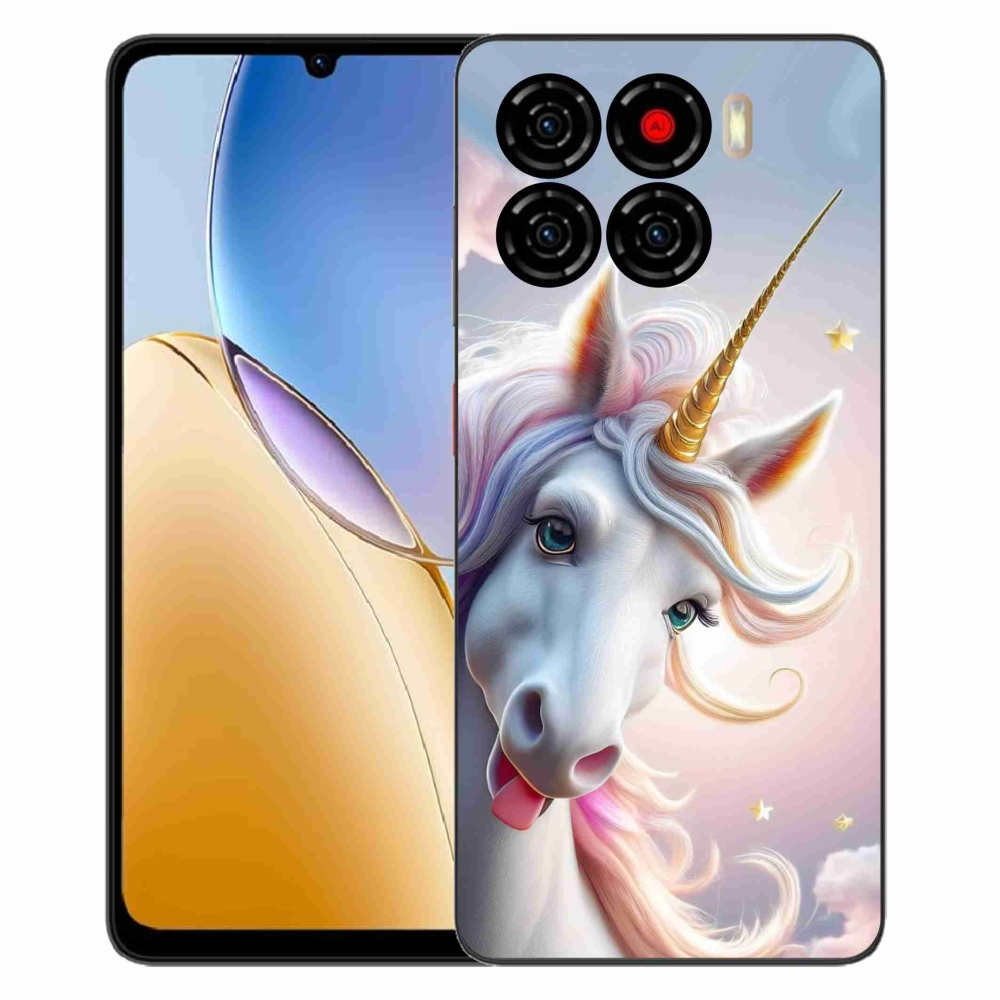 Gélový kryt mmCase na ZTE Blade A56 - veselý jednorožec