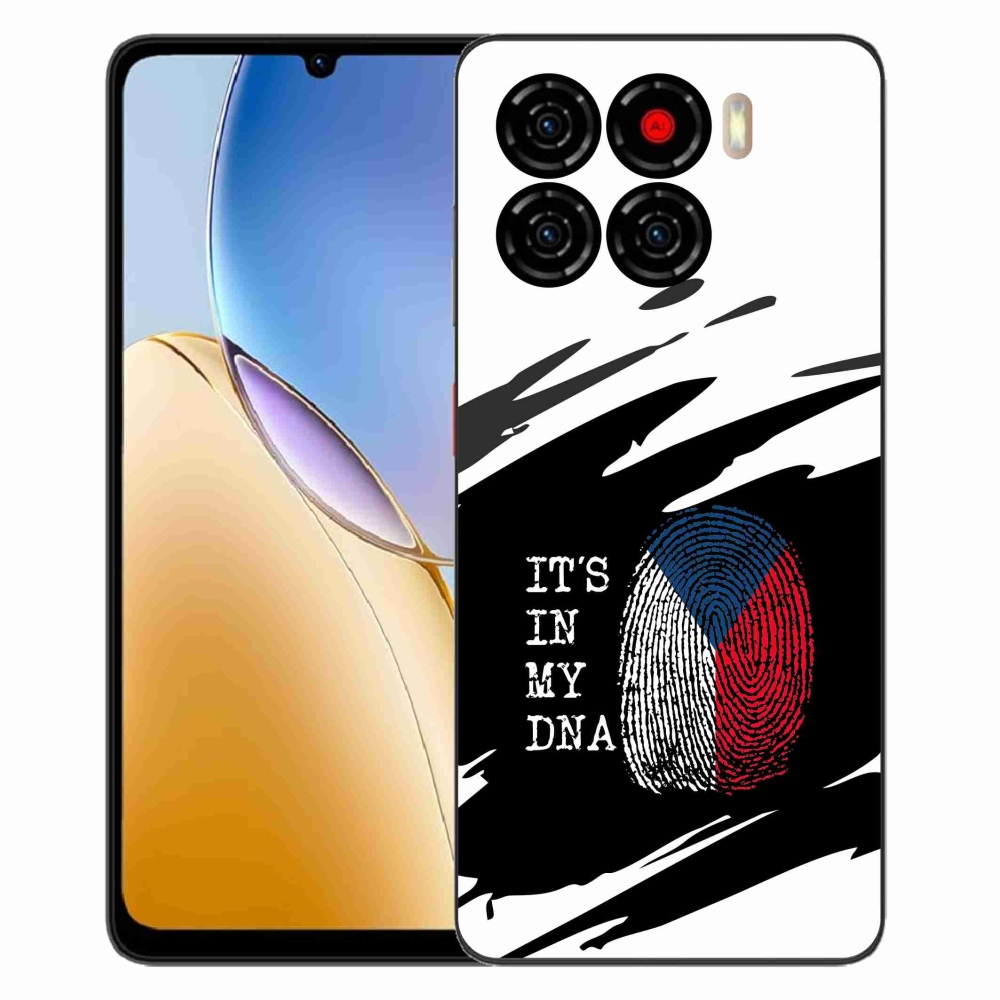 Gélový kryt mmCase na ZTE Blade A56 - vlajka odtlačok prsta čiernobiele pozadie
