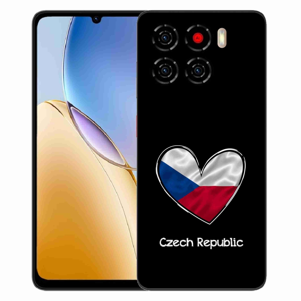Gélový kryt mmCase na ZTE Blade A56 - vlajka srdca čierne pozadie