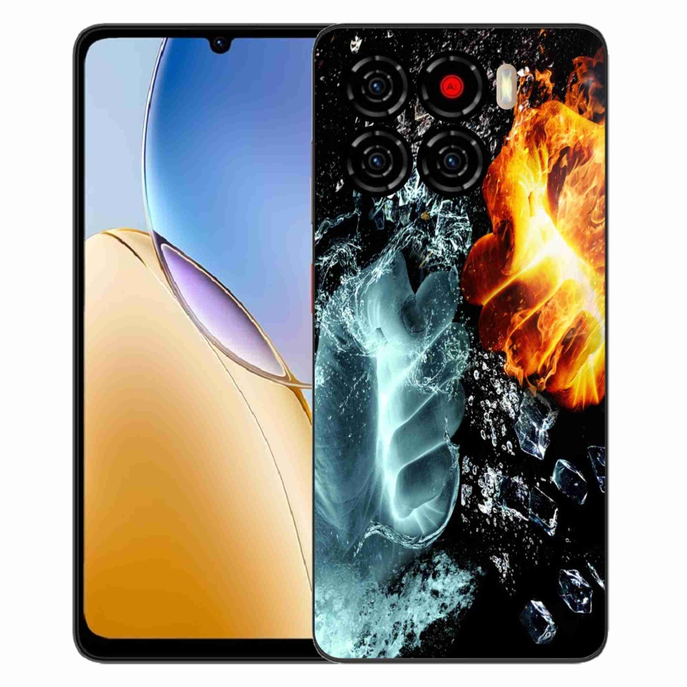 Gélový kryt mmCase na ZTE Blade A56 - voda a oheň