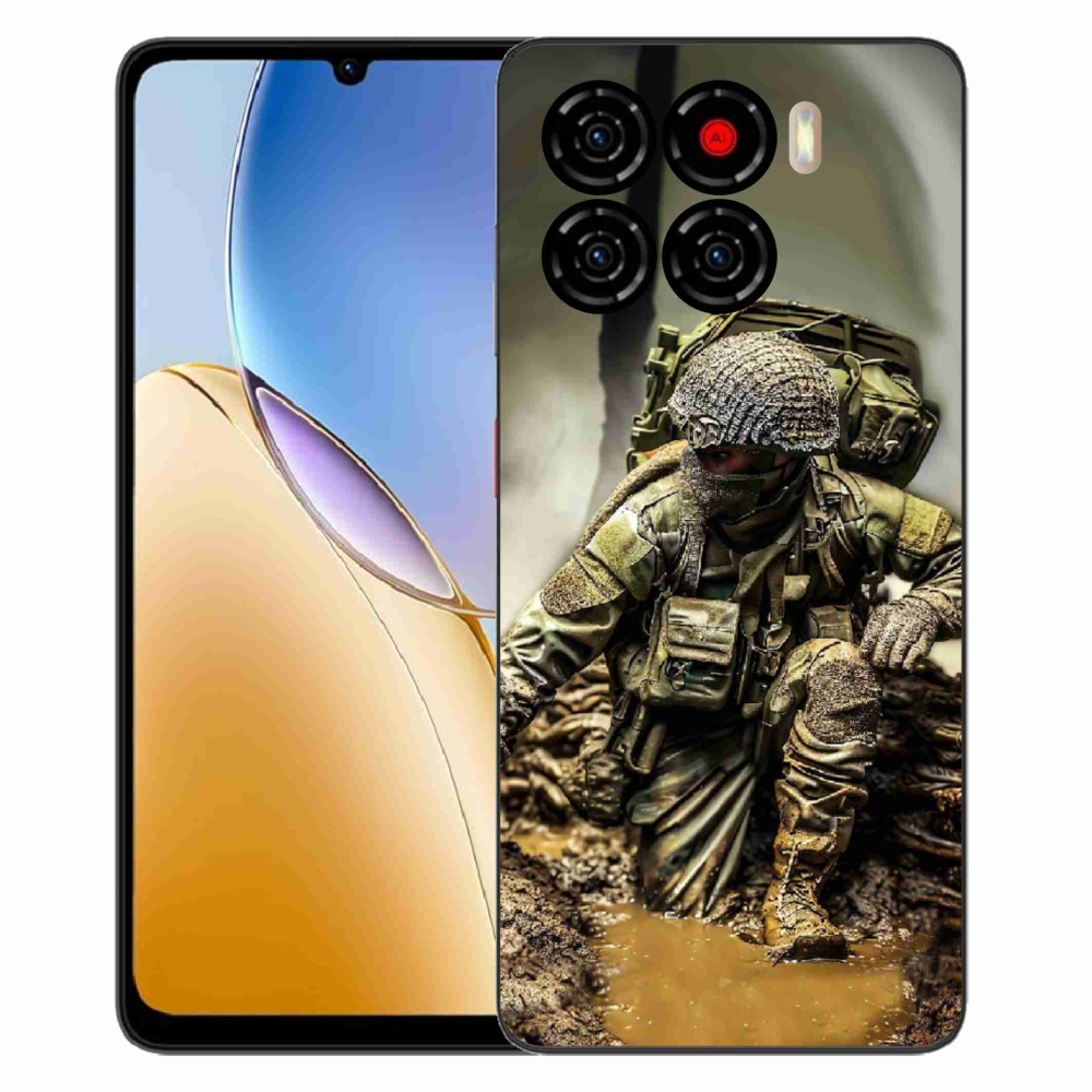 Gélový kryt mmCase na ZTE Blade A56 - vojak