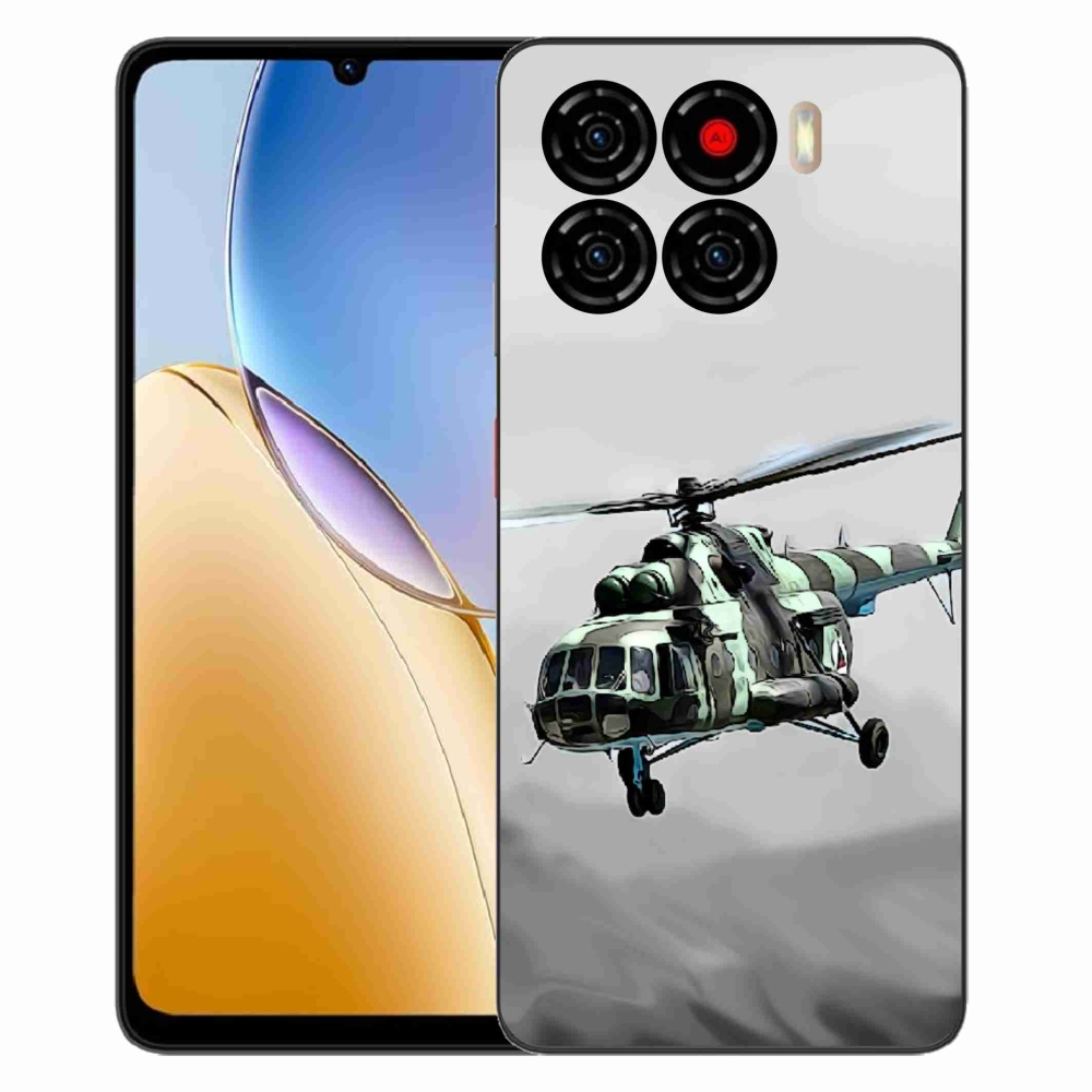 Gélový kryt mmCase na ZTE Blade A56 - vojenský vrtuľník