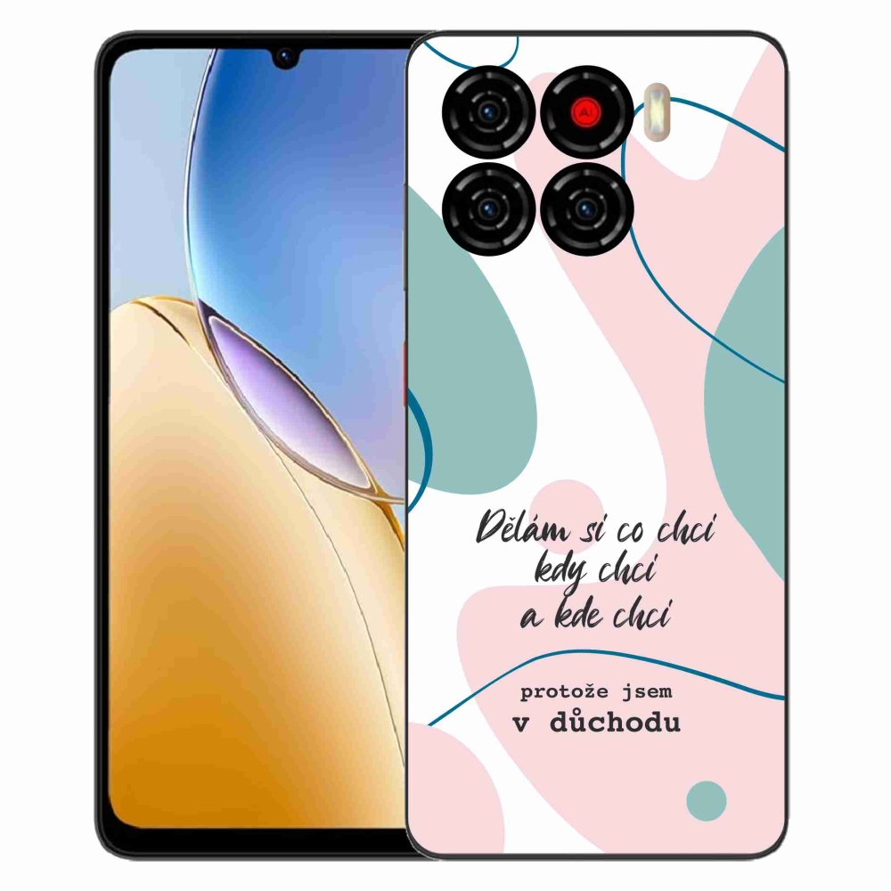 Gélový kryt mmCase na ZTE Blade A56 - vtipný text 10 biele pozadie